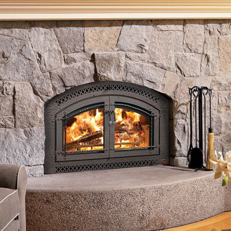 Built-In Wood Burning Fireplace