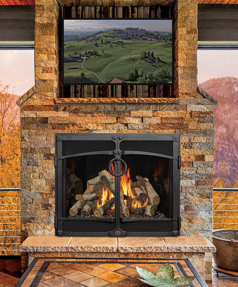 4237 Ember-Glo TV Deluxe Gas Fireplace by Fireplace Xtrordinair