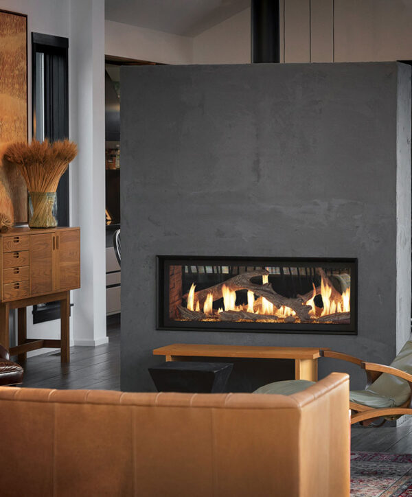 Premium 4415 See-Through Linear Gas Fireplace by FPX