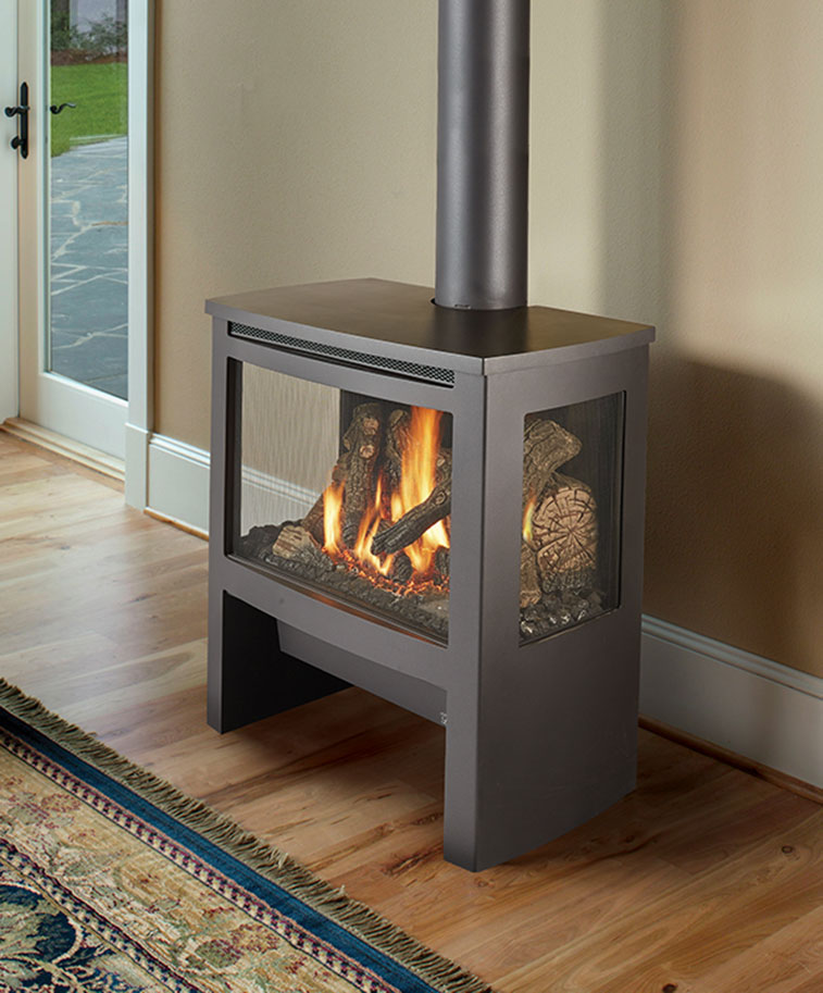 Lopi Cypress Bay Window Gas Stove