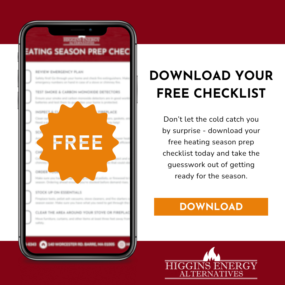 Download Your Free Checklist - Heating Season Prep | Higgins Energy Alternatives