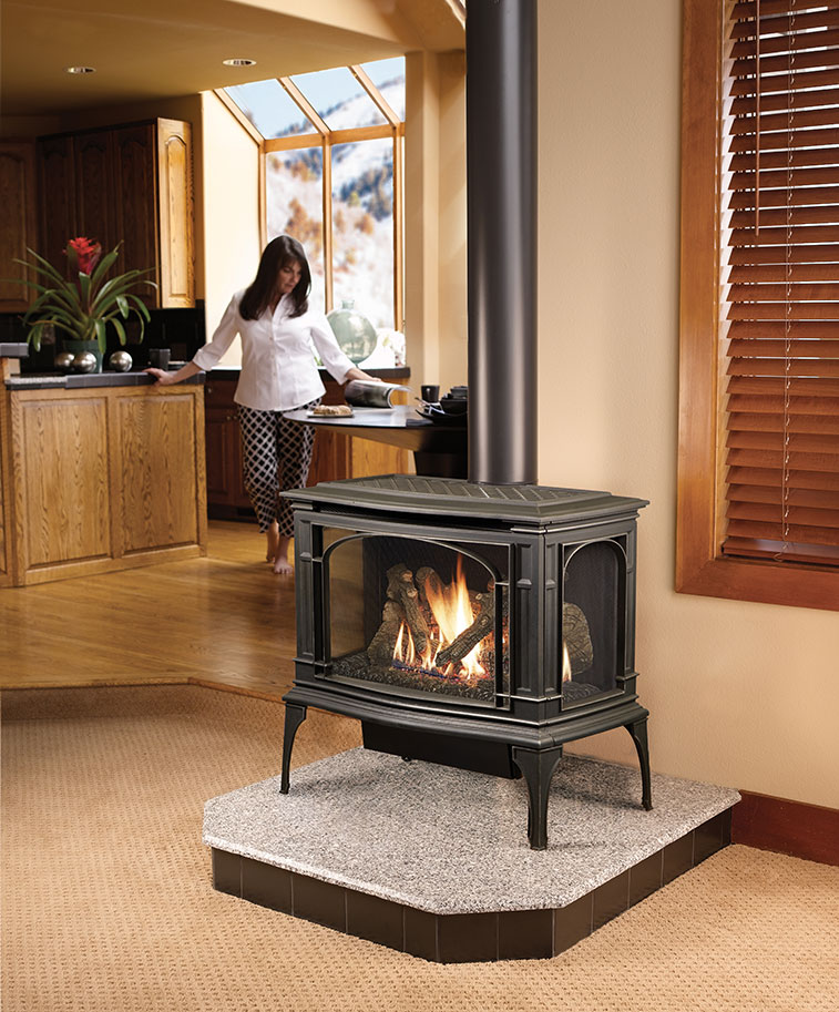 Lopi Greenfield Bay Window Gas Stove