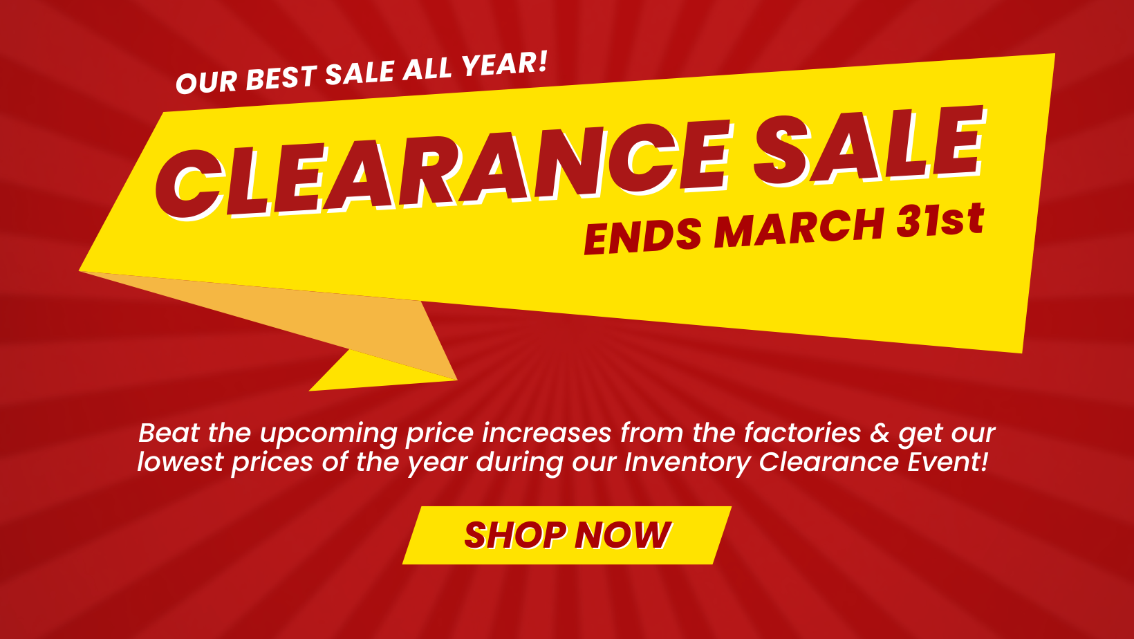 Inventory Clearance Sale 2025