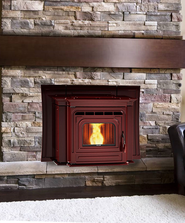 Roma Pellet Fireplace Insert by Ravelli