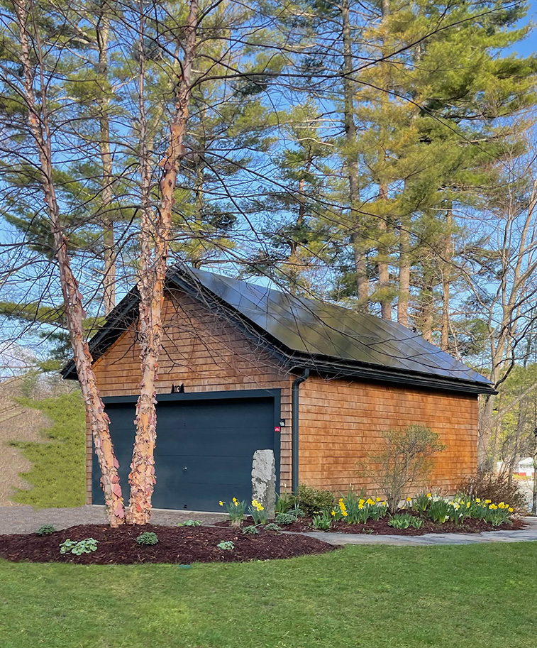 Garage with Solar Panels